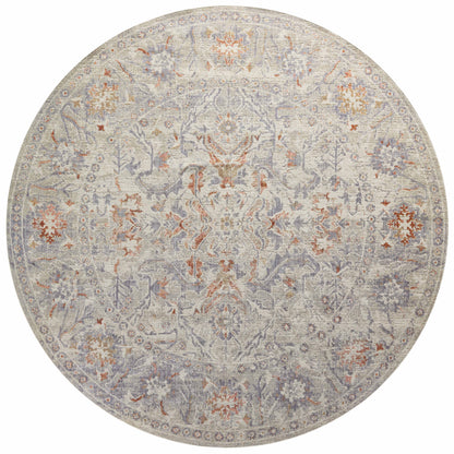 Chris Loves Julia x Loloi Rosemarie  Oatmeal Lavender Traditional