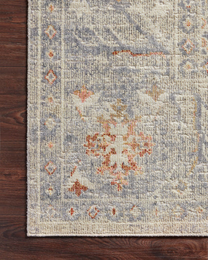 Chris Loves Julia x Loloi Rosemarie  Oatmeal Lavender Traditional