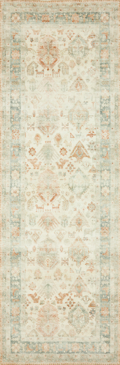 Loloi II Rosette  Beige Multi Traditional