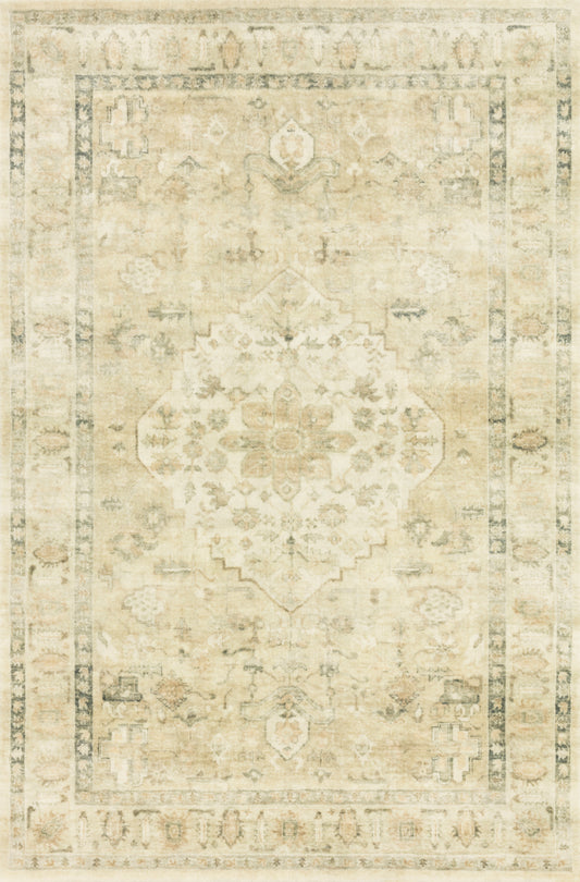 Loloi II Rosette  Sand Ivory Traditional