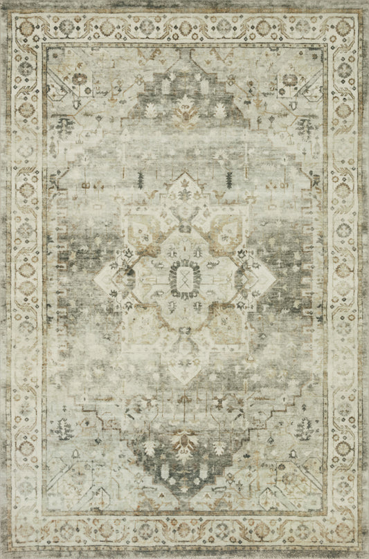 Loloi II Rosette  Sage Beige Traditional