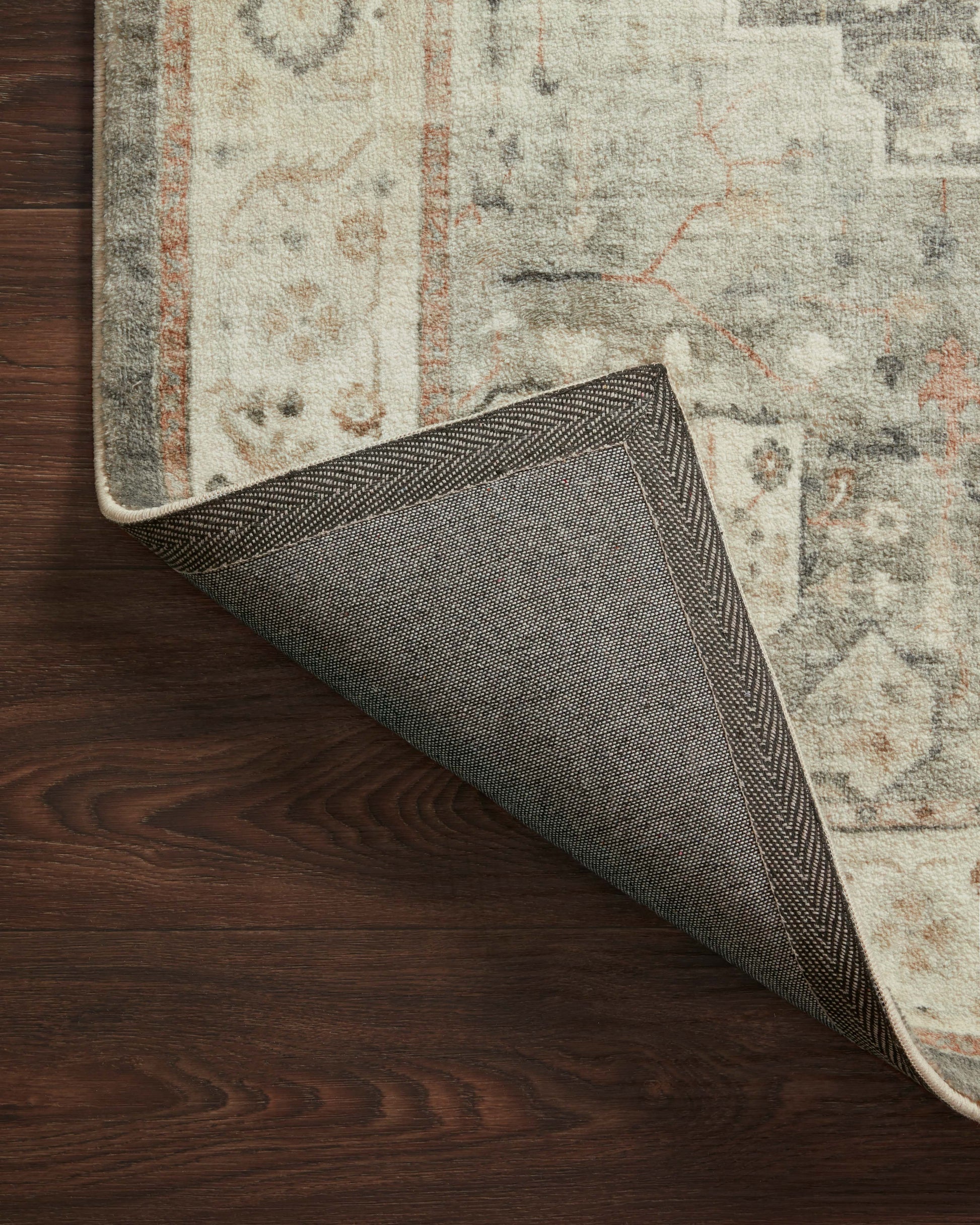 Loloi II Rosette  Slate Ivory Traditional