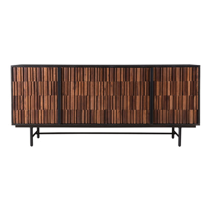 Moes Home Sideboards Jackson Black Modern Furniture
