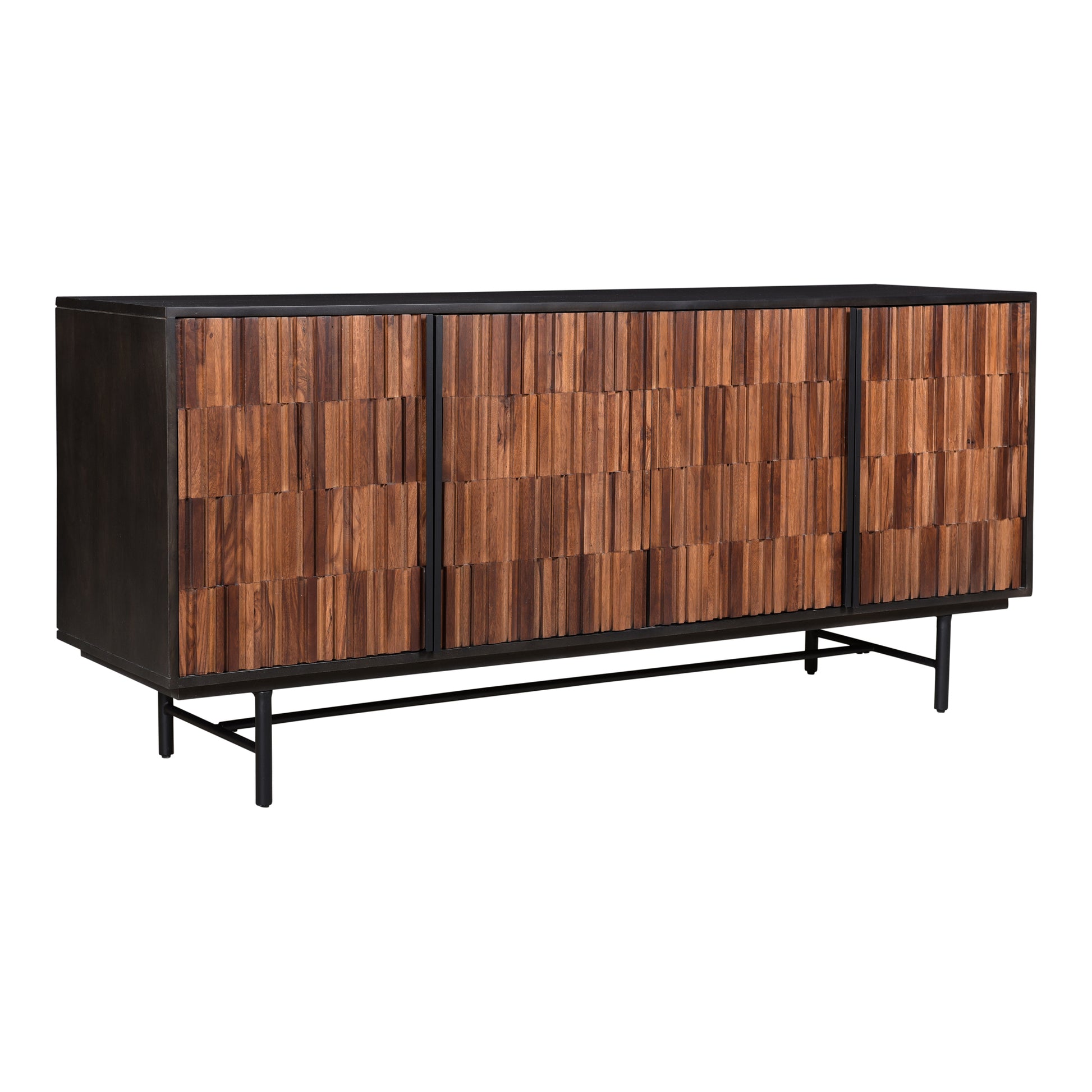 Moes Home Sideboards Jackson Black Modern Furniture