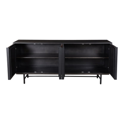 Moes Home Sideboards Jackson Black Modern Furniture