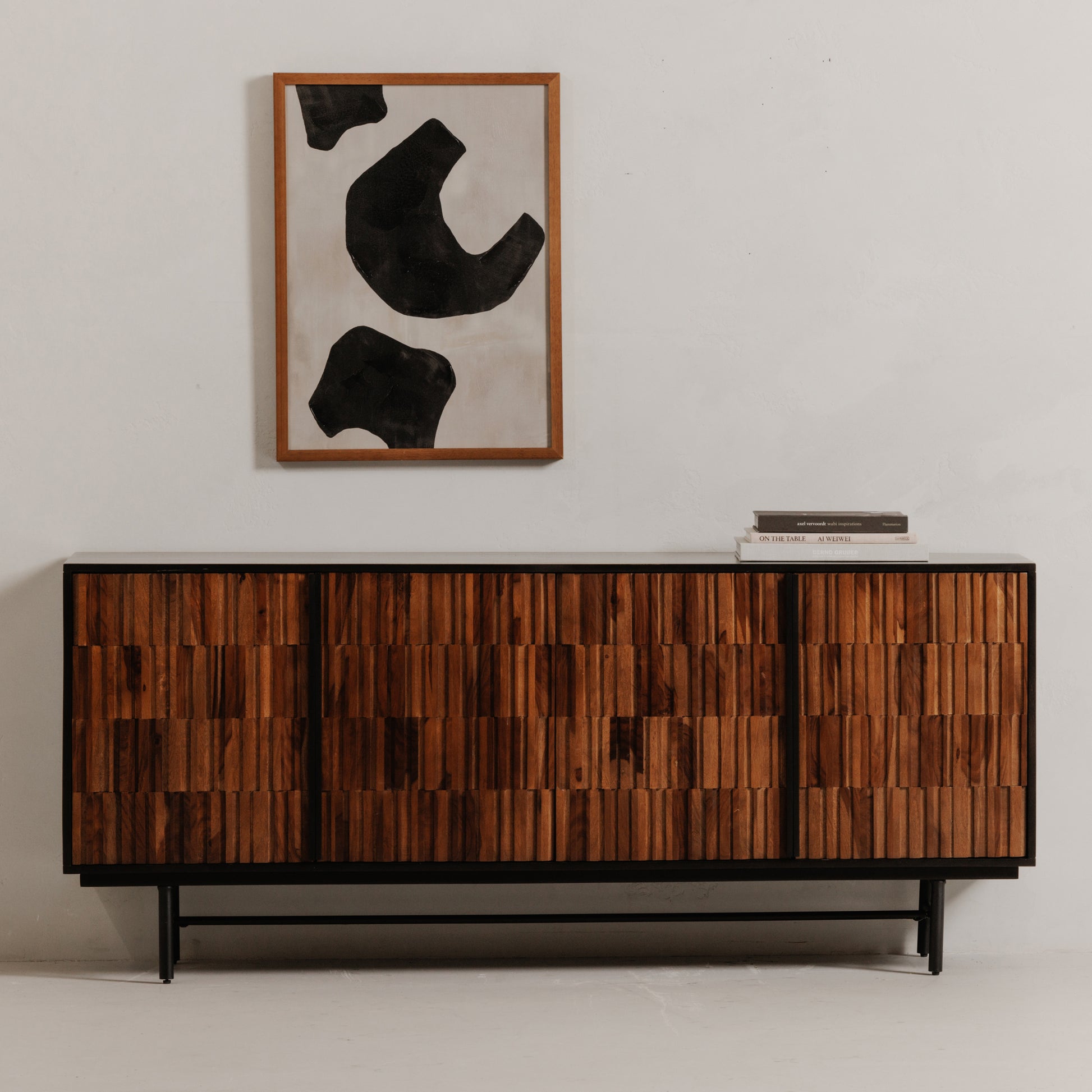 Moes Home Sideboards Jackson Black Modern Furniture