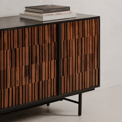 Moes Home Sideboards Jackson Black Modern Furniture