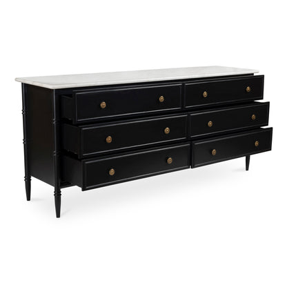 Moes Home Dressers ELEANOR Black Rustic Furniture Rug