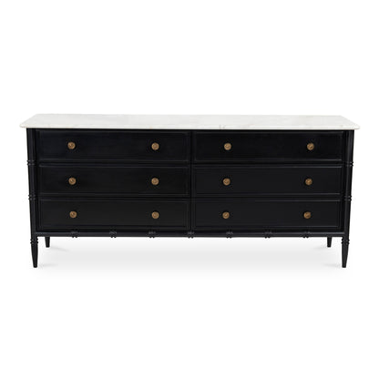 Moes Home Dressers ELEANOR Black Rustic Furniture Rug