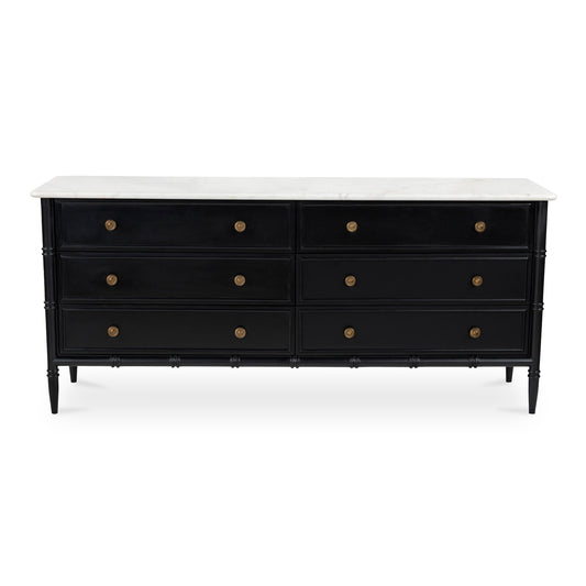 Moes Home Dressers ELEANOR Black Rustic Furniture Rug