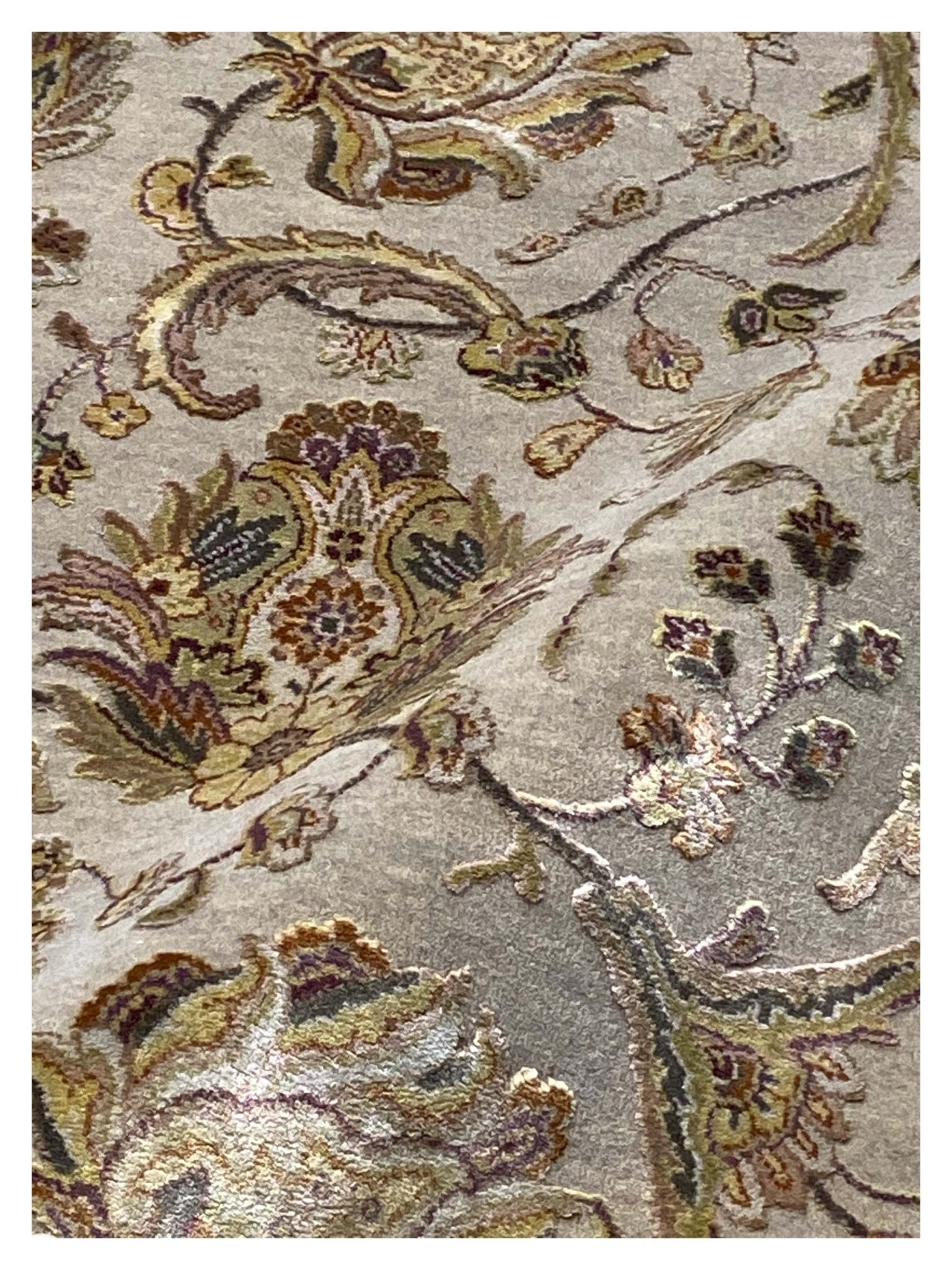 Artisan Rachel Lt.Blue Grey Ivory Traditional Knotted Rug - Rugs - Artisan - Atlanta Designer Rugs