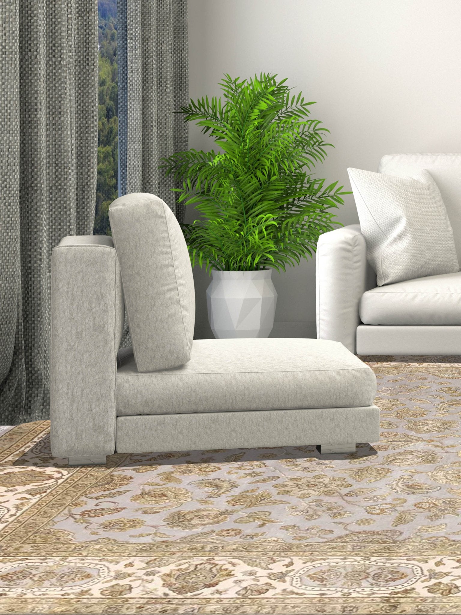 Artisan Rachel Grey Ivory Traditional Knotted Rug - Rugs - Artisan - Atlanta Designer Rugs