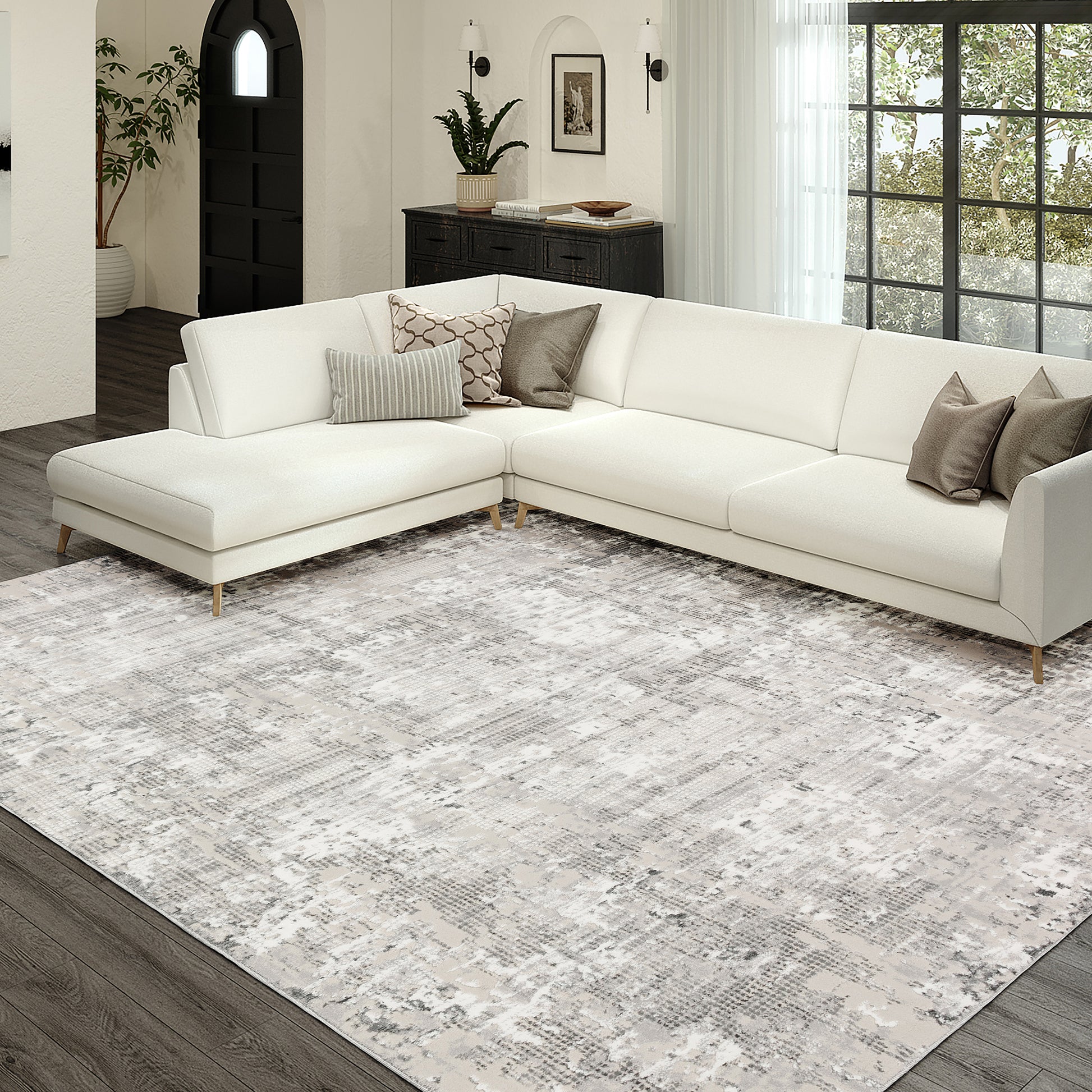 Dalyn Rugs Rhodes  Silver  Transitional