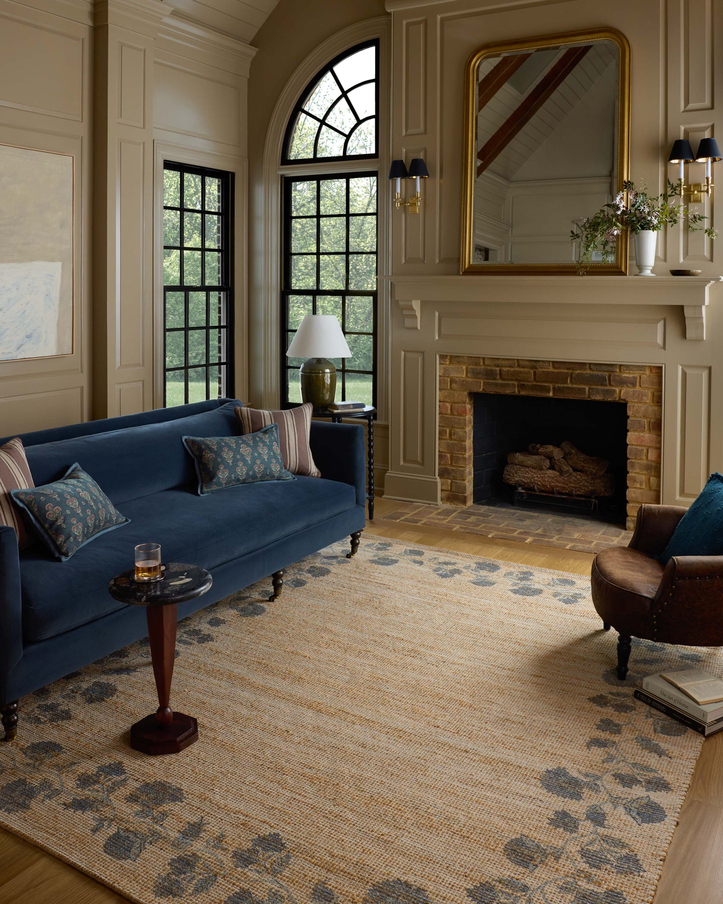 Chris Loves Julia x Loloi Rue  Natural Denim Transitional