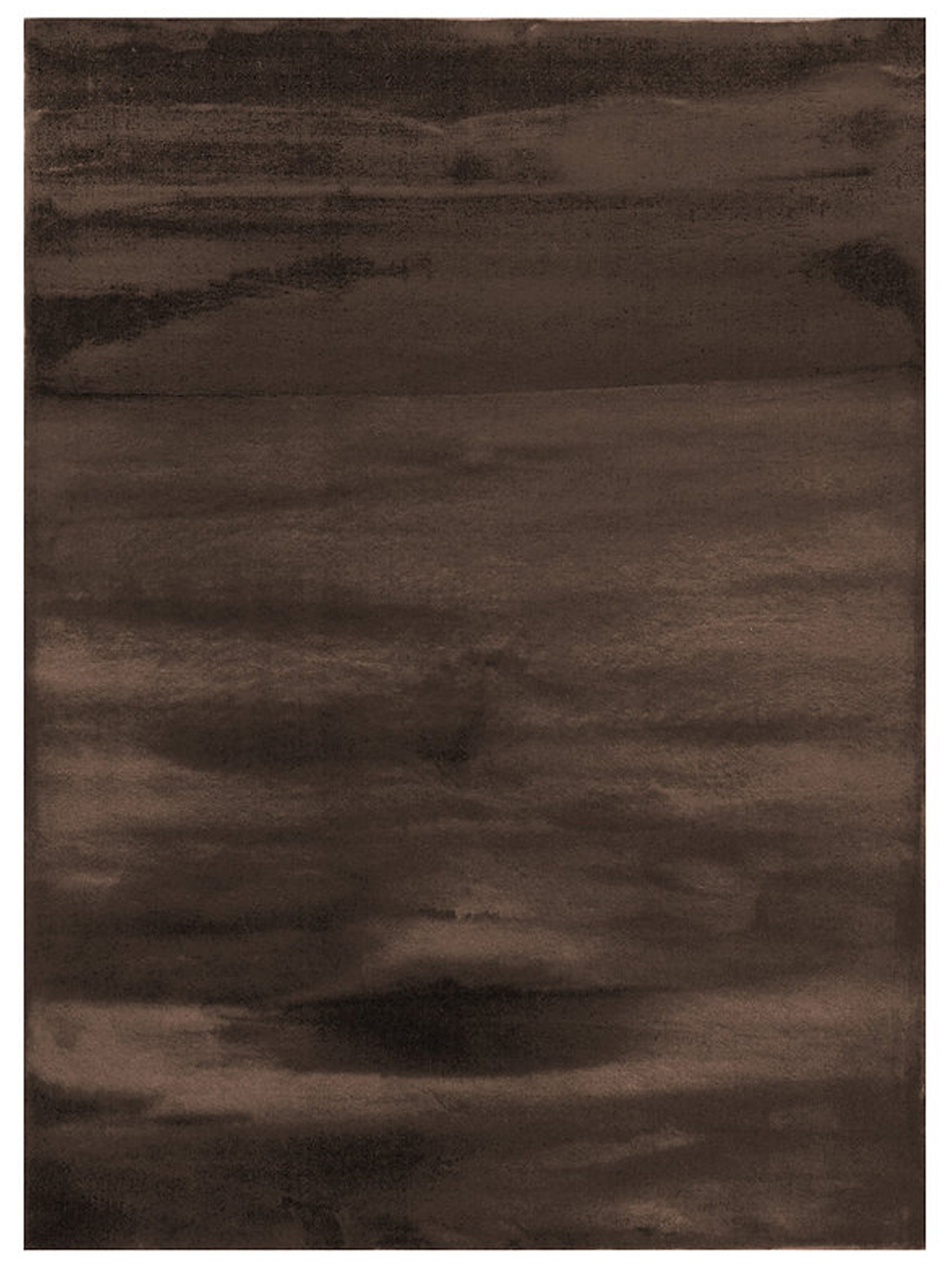 American Cover Design Rabbit Fur Bunny Chocolate  Modern Machine Woven Rug