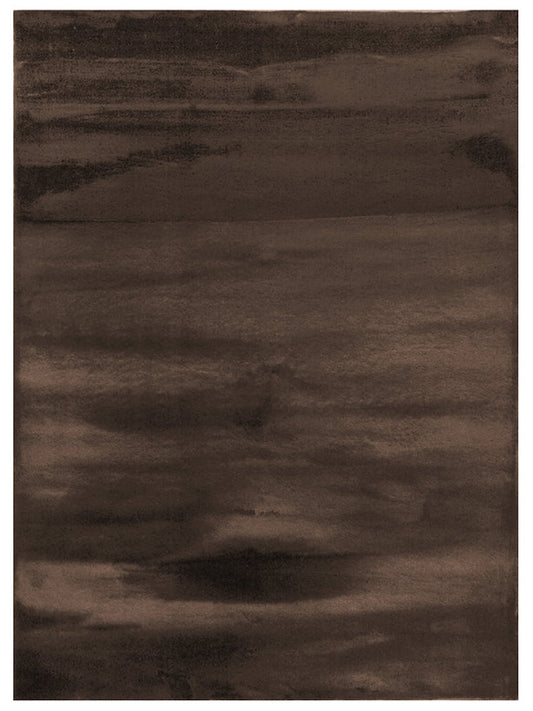 American Cover Design Rabbit Fur Bunny Chocolate  Modern Machine Woven Rug