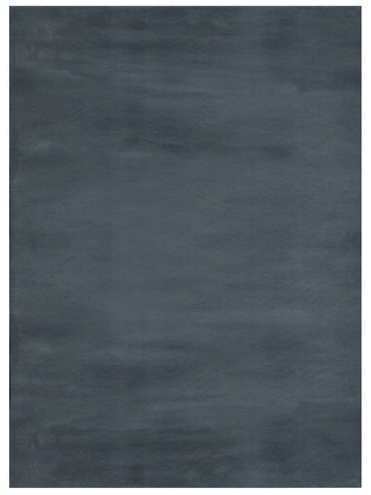 American Cover Design Rabbit Fur Bunny Gray  Modern Machine Woven Rug