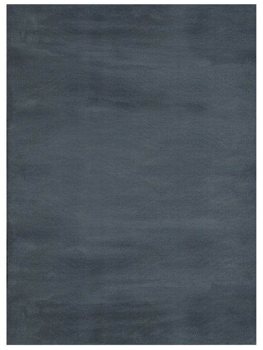 American Cover Design Rabbit Fur Bunny Gray  Modern Machine Woven Rug