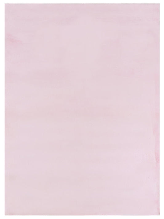 American Cover Design Rabbit Fur Bunny Pink  Modern Machine Woven Rug