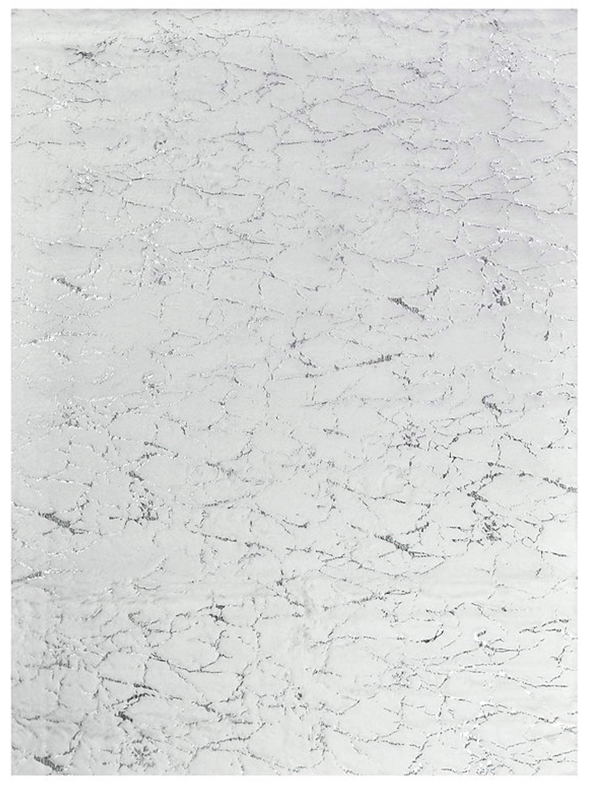 American Cover Design Rabbit Fur Bunny White Silver Modern Machine Woven Rug