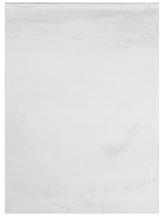 American Cover Design Rabbit Fur Bunny White  Modern Machine Woven Rug