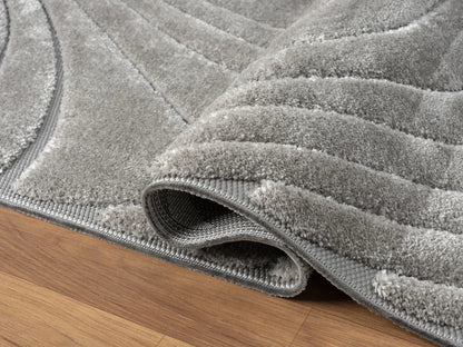 American Cover Design Skyler 620 Carbon  Modern Machine Woven Rug