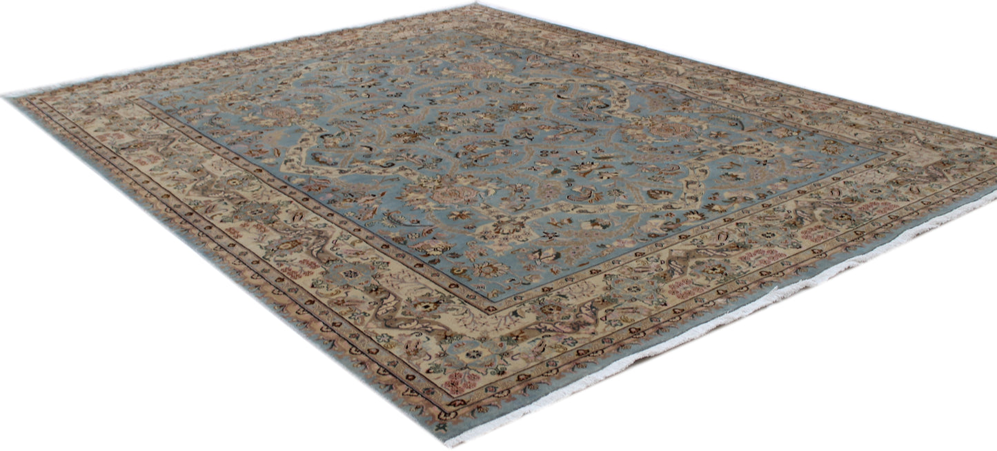 Anjani Carpets S20 S20 Lt.Blue Beige Persian Hand Knotted Rugs