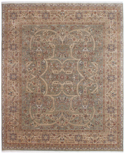 Anjani Carpets S20 S20 Sage Beige Persian Hand Knotted Rugs