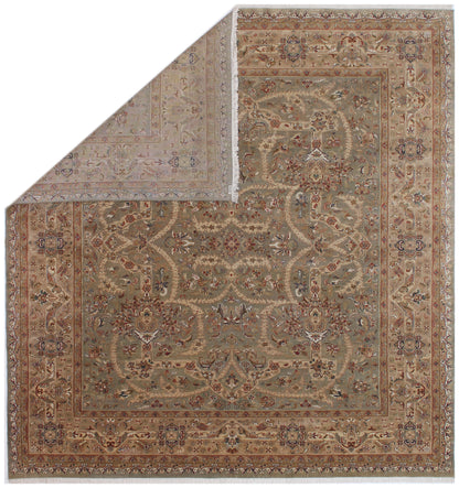 Anjani Carpets S20 S20 Sage Beige Persian Hand Knotted Rugs