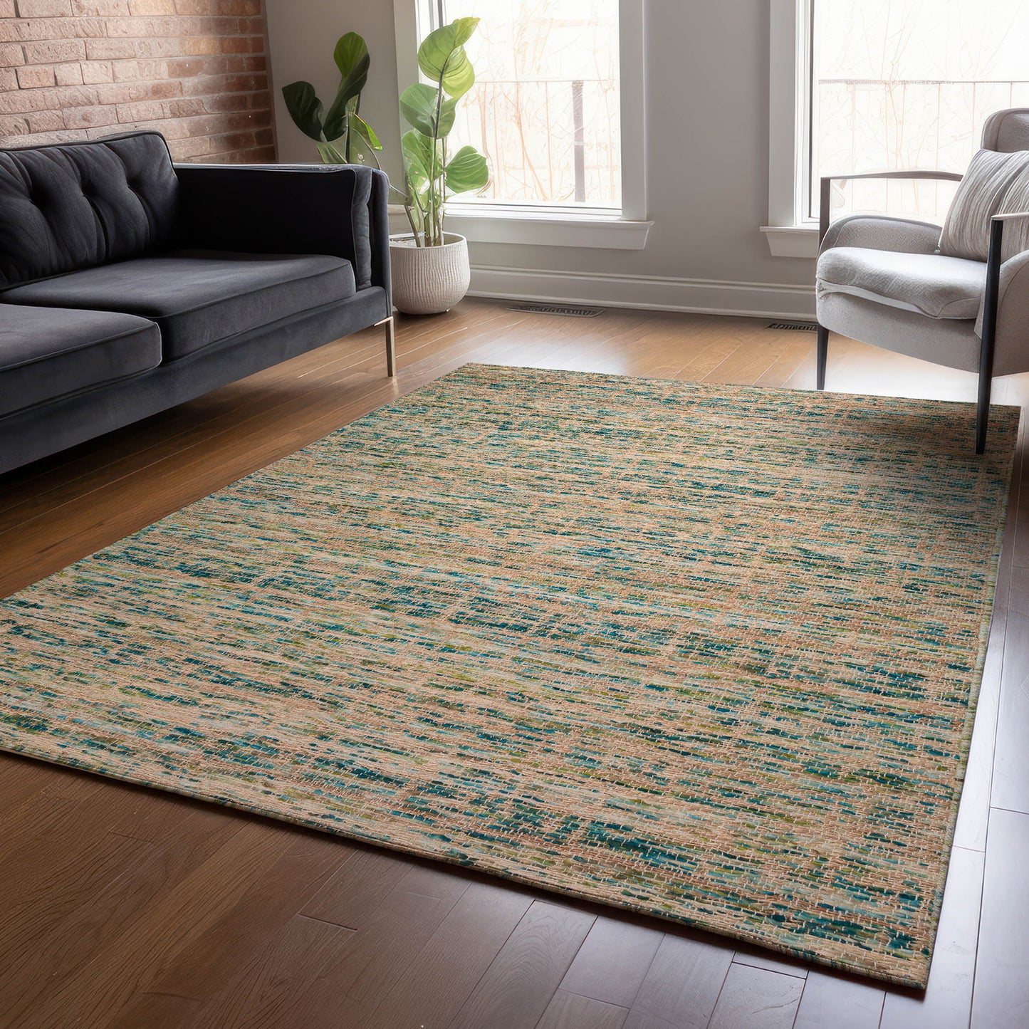 Dalyn Rugs Sahara  Teal  Transitional