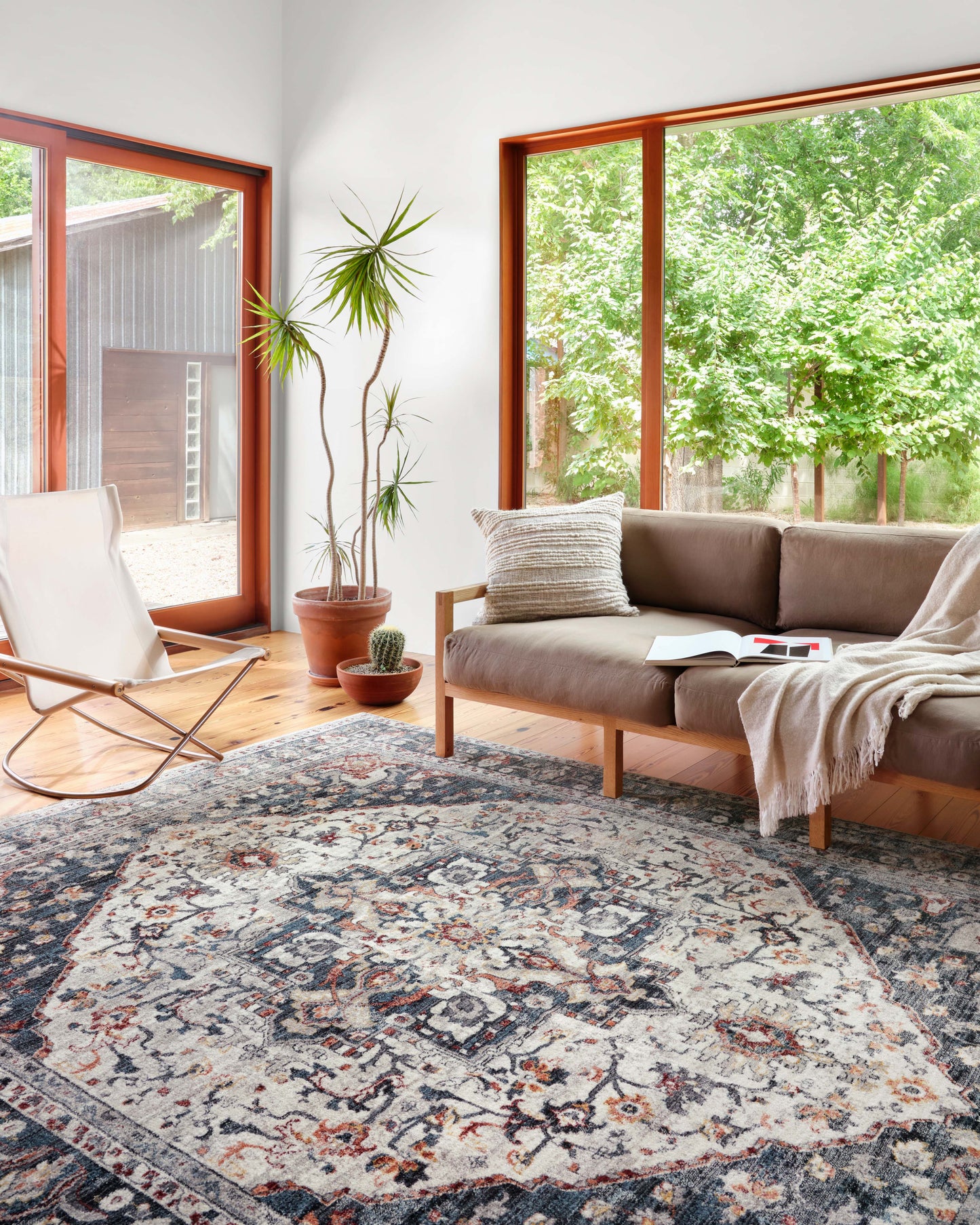 Loloi Samra  Ivory Denim Transitional