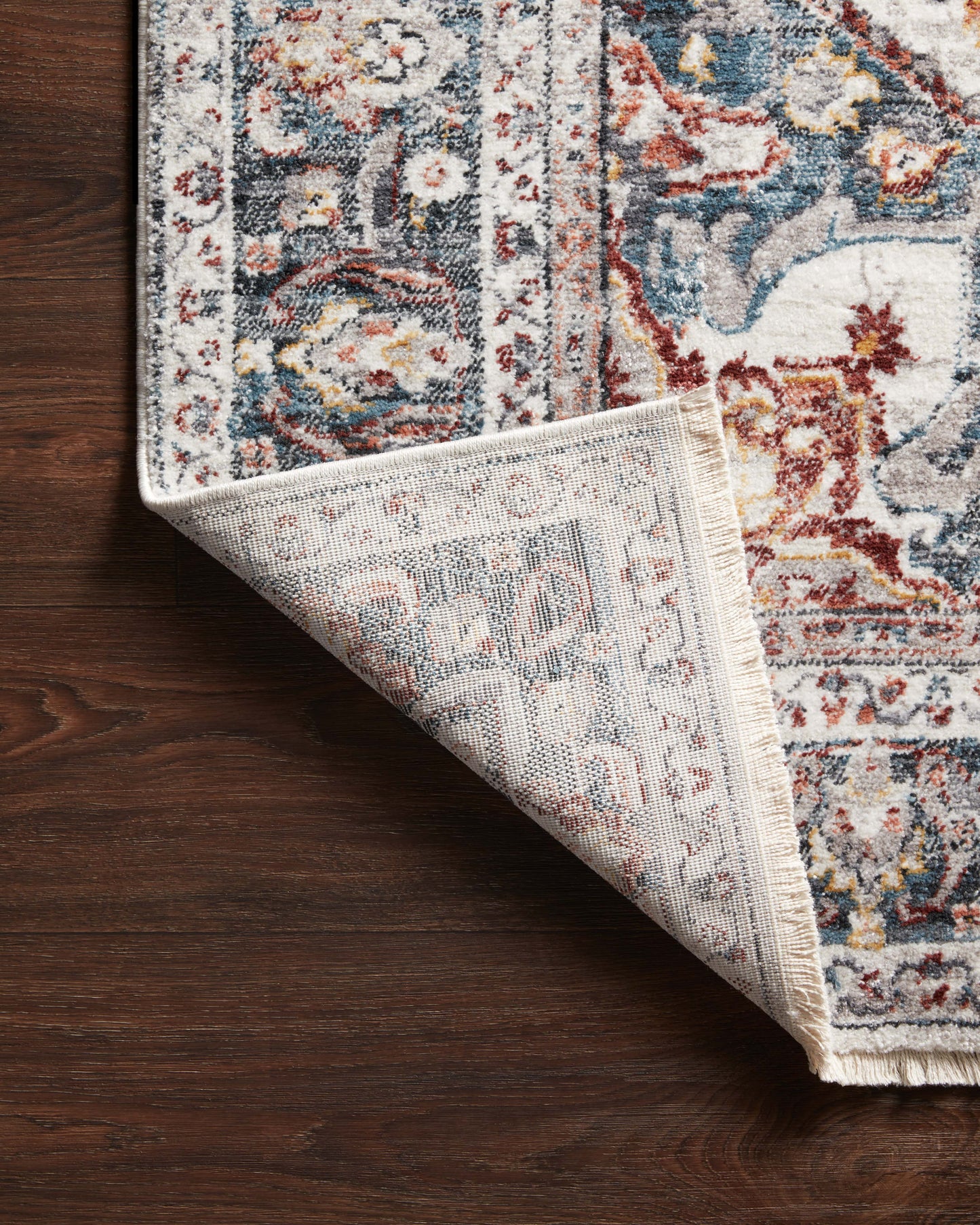 Loloi Samra  Ivory Denim Transitional