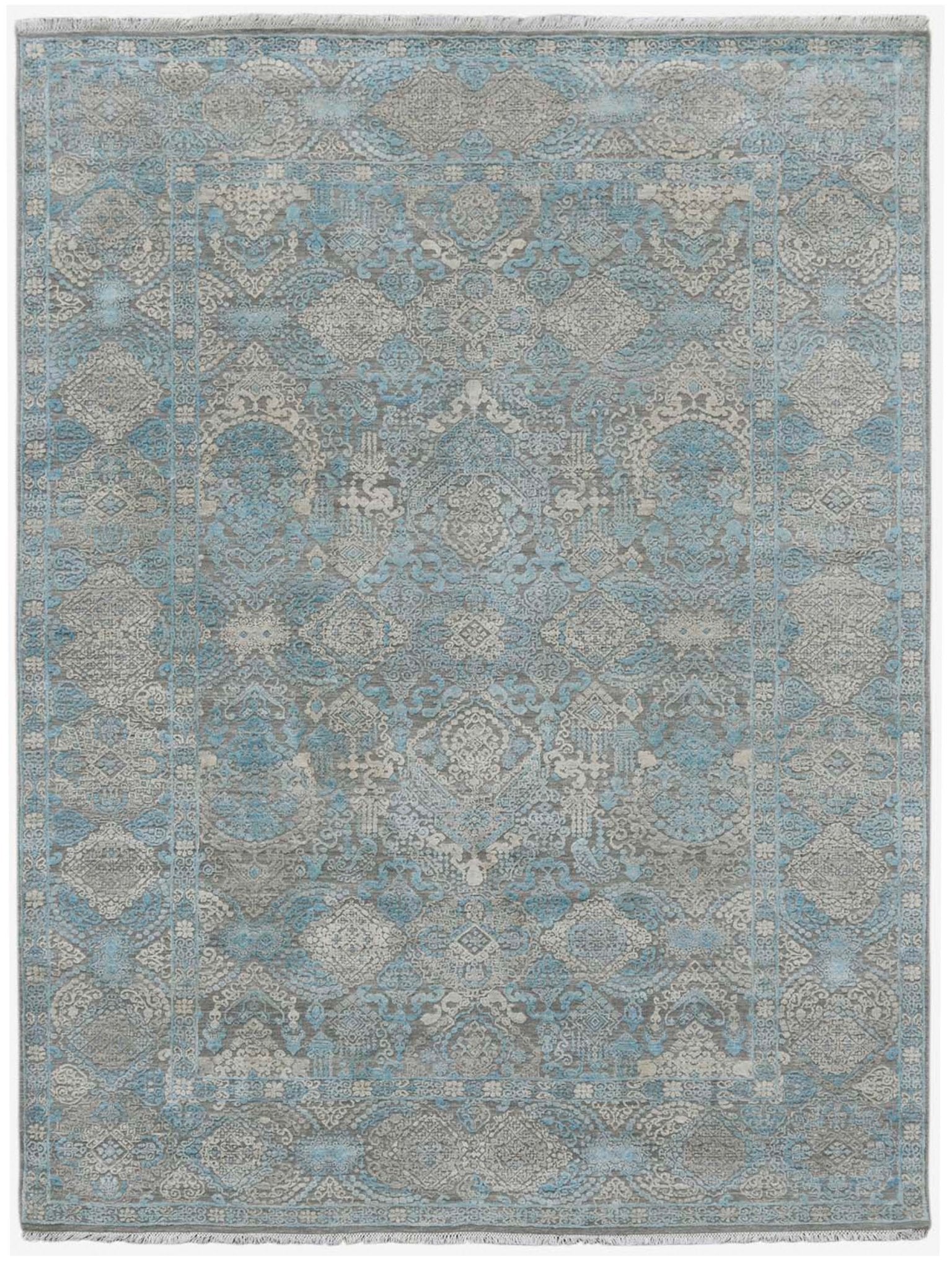 Limited Shoreham SHO - 154 Silver Sand Transitional Knotted Rug - Rugs - Limited - Atlanta Designer Rugs