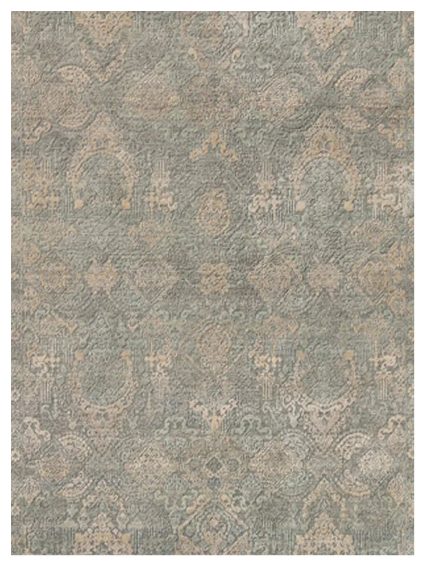 Limited Shoreham SHO-155 Forest Gray  Transitional Knotted Rug