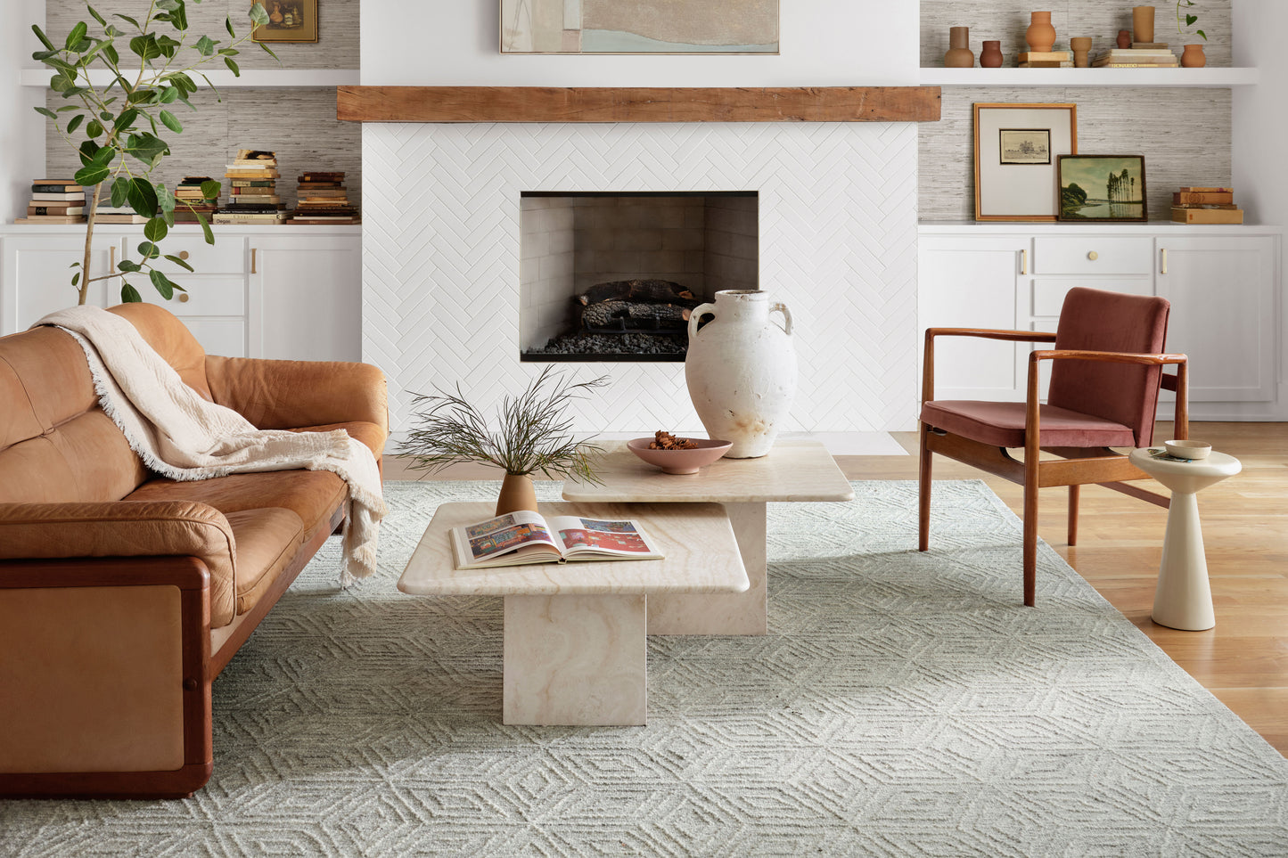 Magnolia Home by Joanna Gaines x Loloi Sarah  Sky  Contemporary