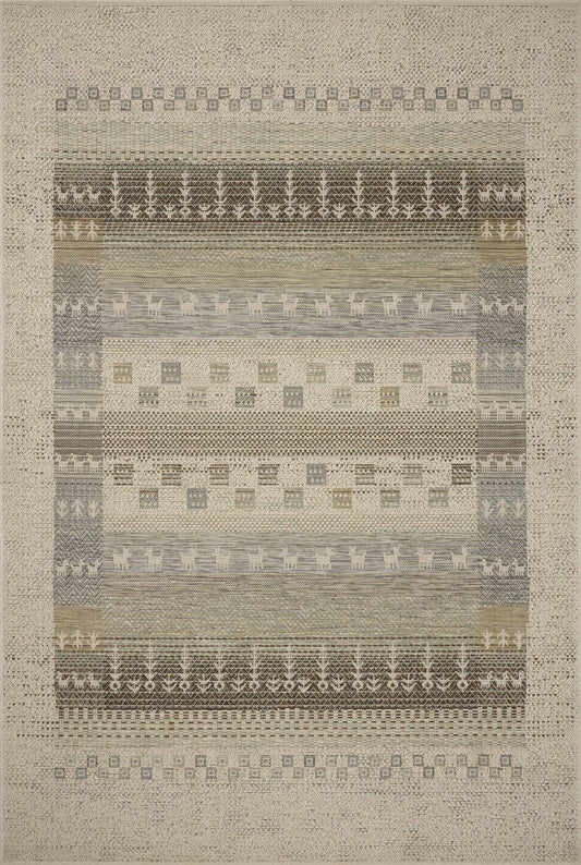 Loloi Saylor  Ivory Earth Indoor/Outdoor