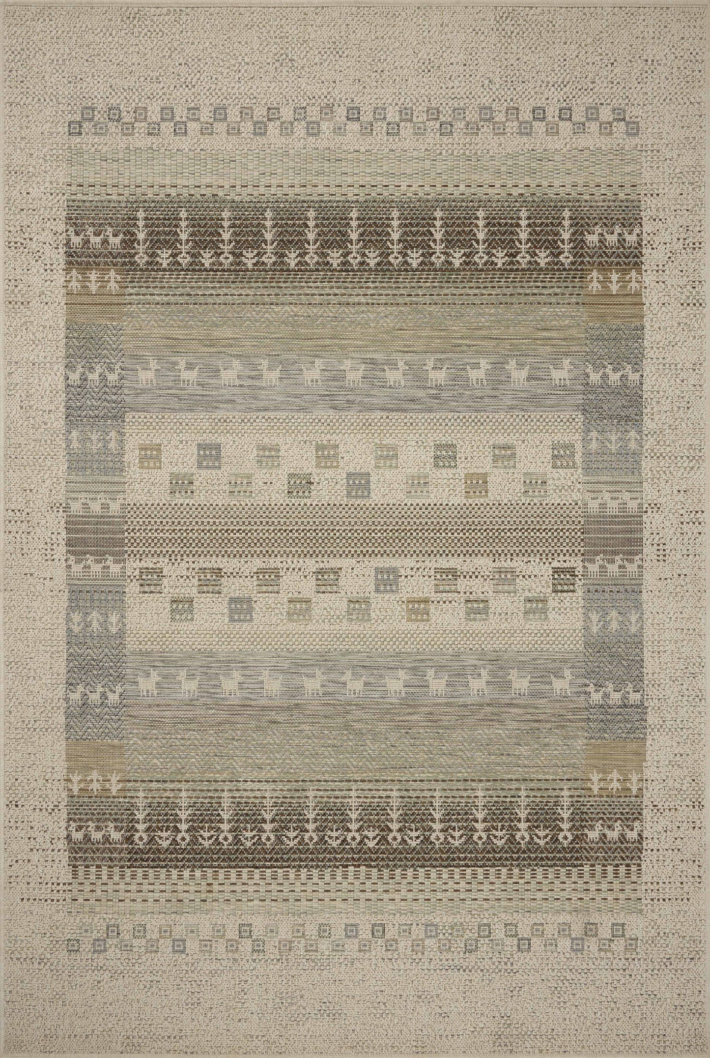 Loloi Saylor  Ivory Earth Indoor/Outdoor