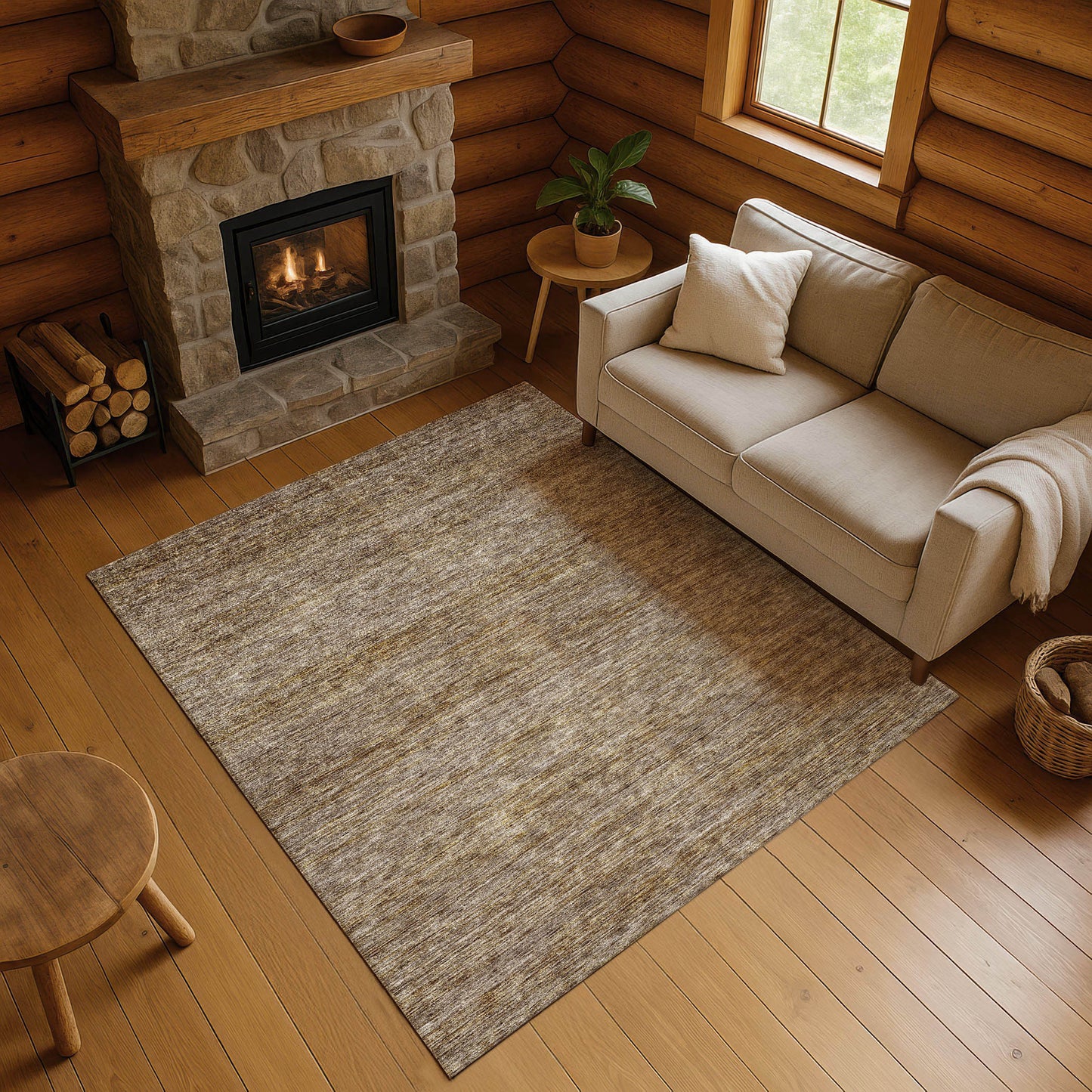 Dalyn Rugs Soft Essentials  Brown  Transitional