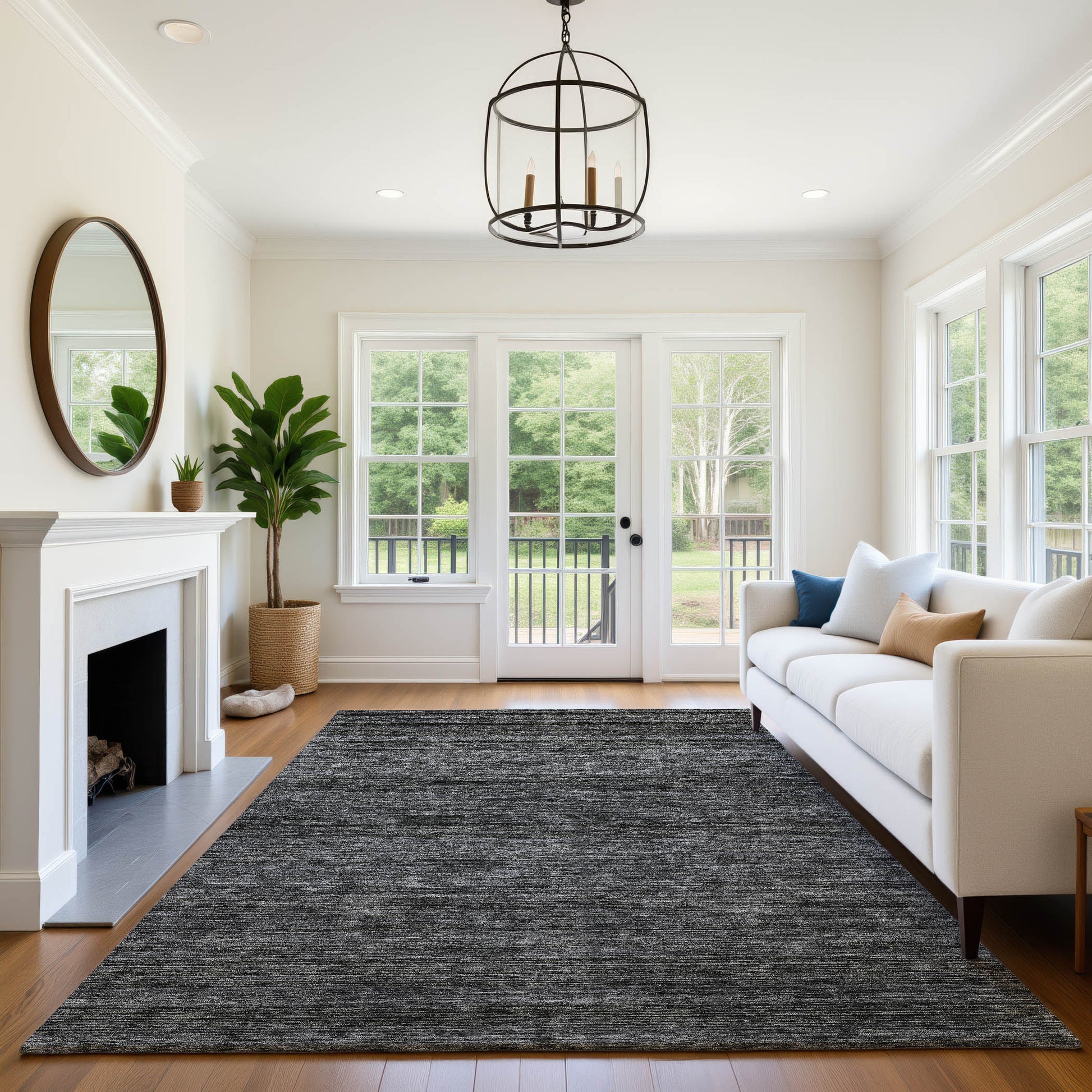 Dalyn Rugs Soft Essentials  Charcoal  Transitional