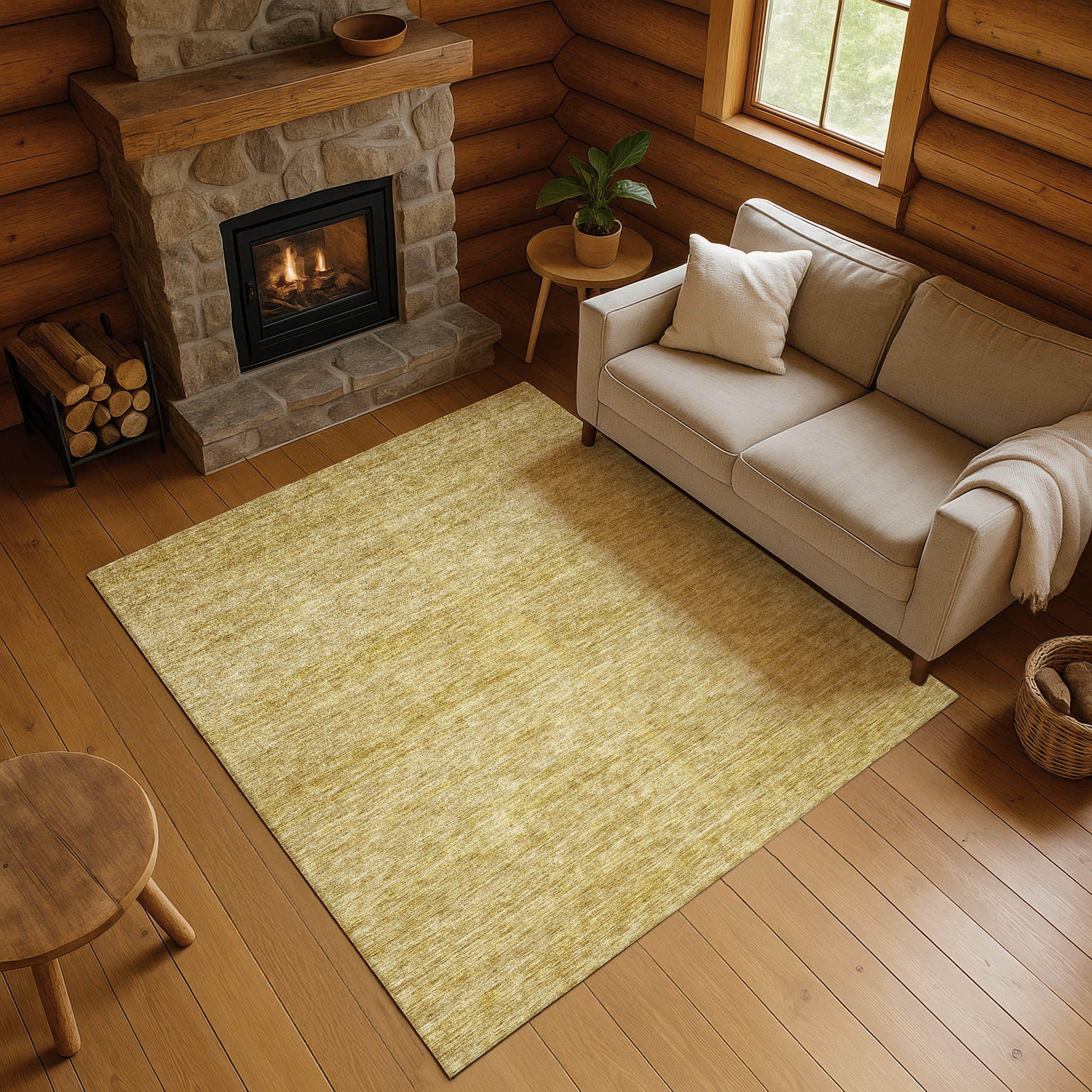 Dalyn Rugs Soft Essentials  Gold  Transitional