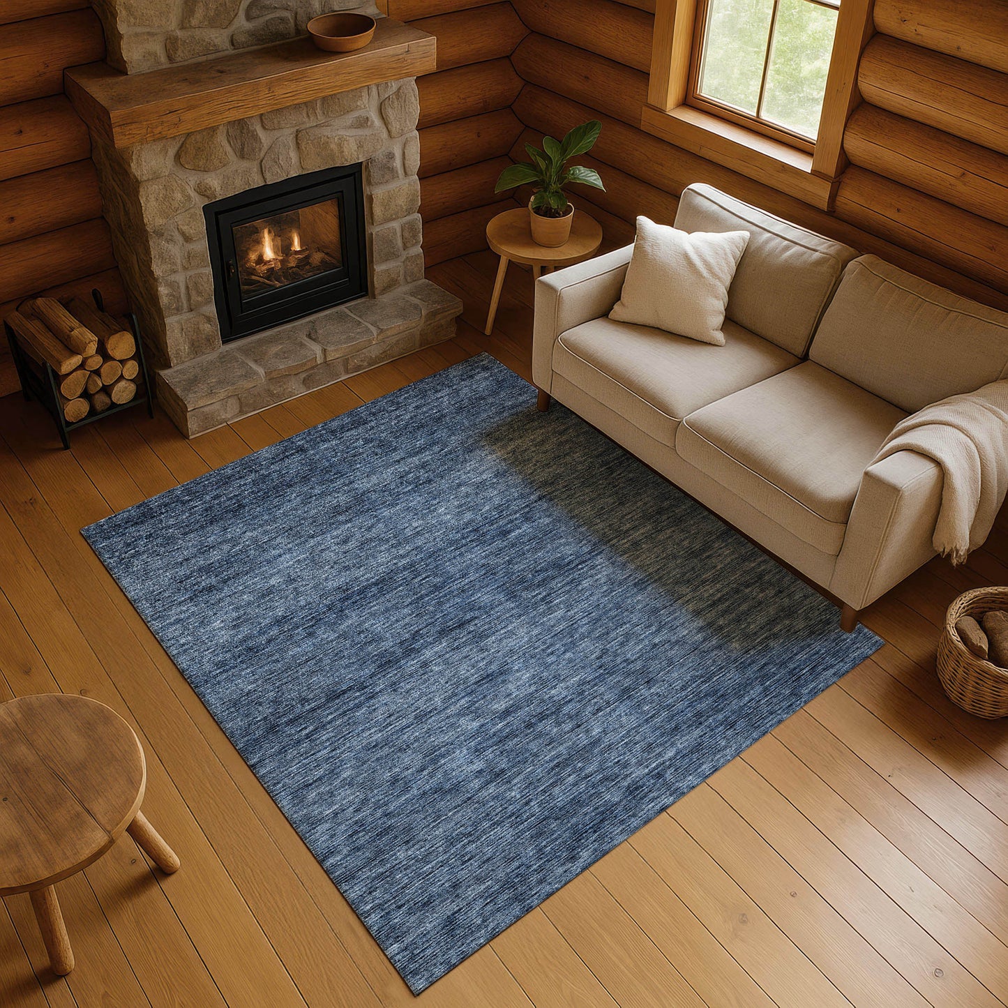 Dalyn Rugs Soft Essentials  Navy  Transitional