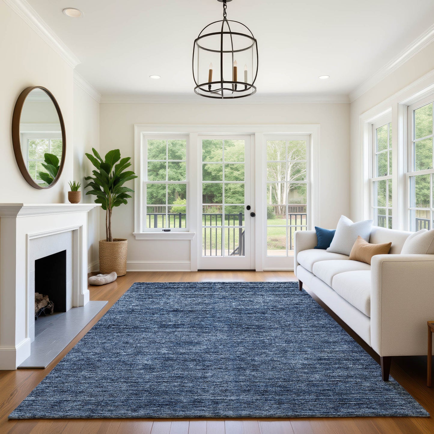 Dalyn Rugs Soft Essentials  Navy  Transitional