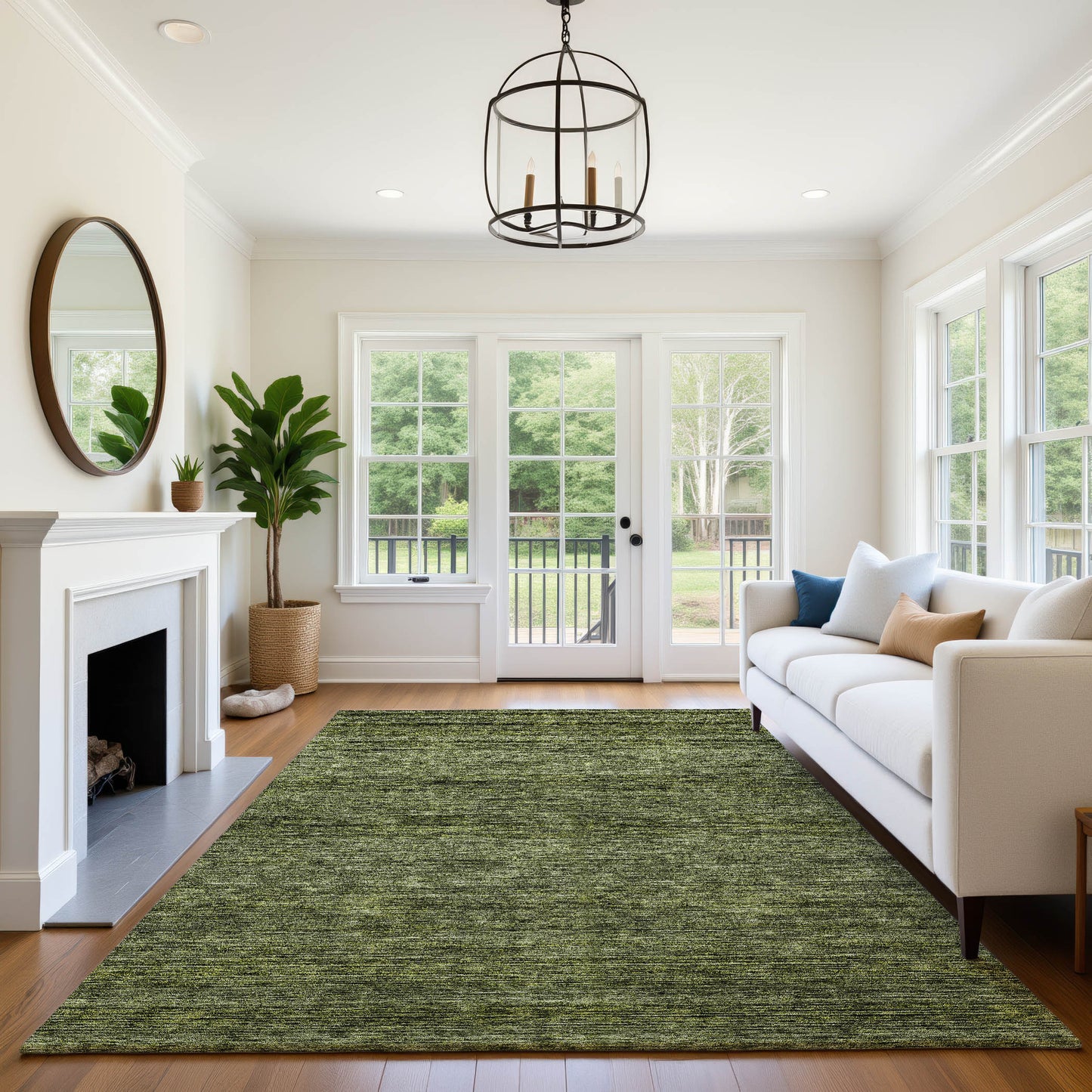 Dalyn Rugs Soft Essentials  Olive  Transitional