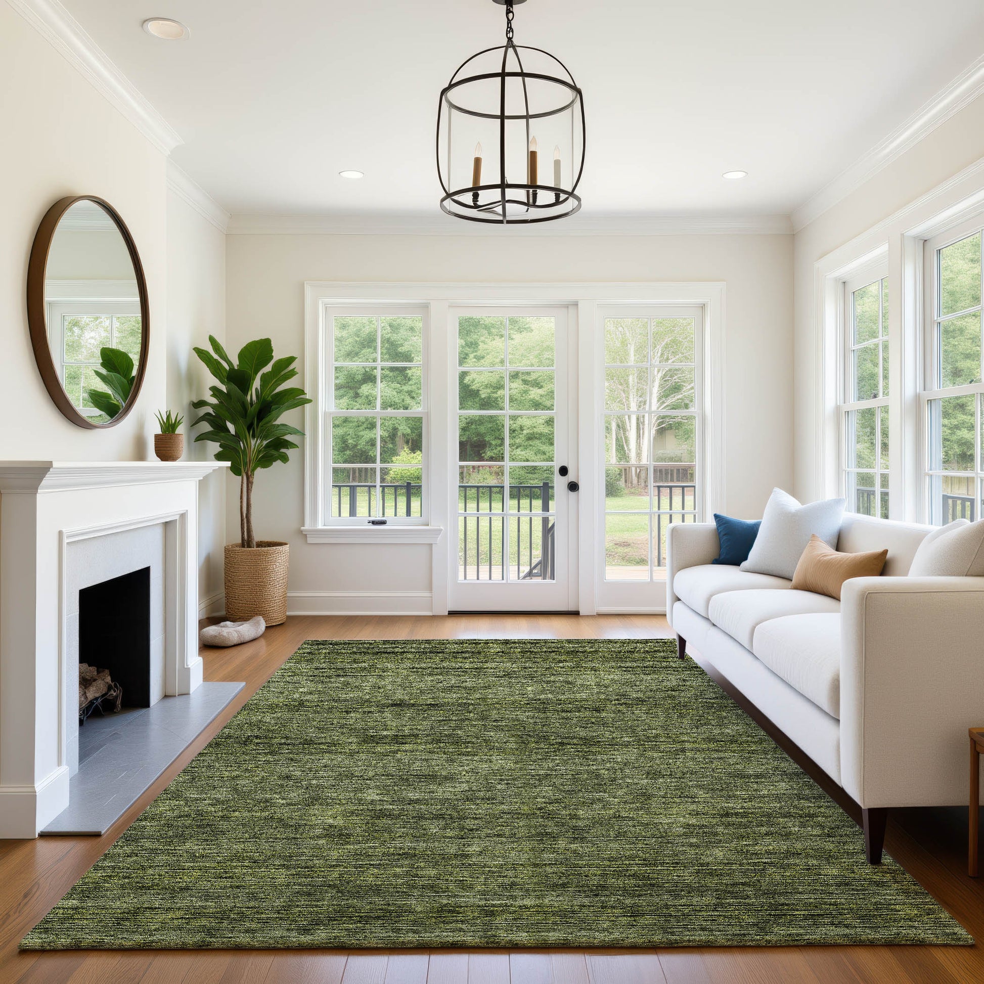 Dalyn Rugs Soft Essentials  Olive  Transitional