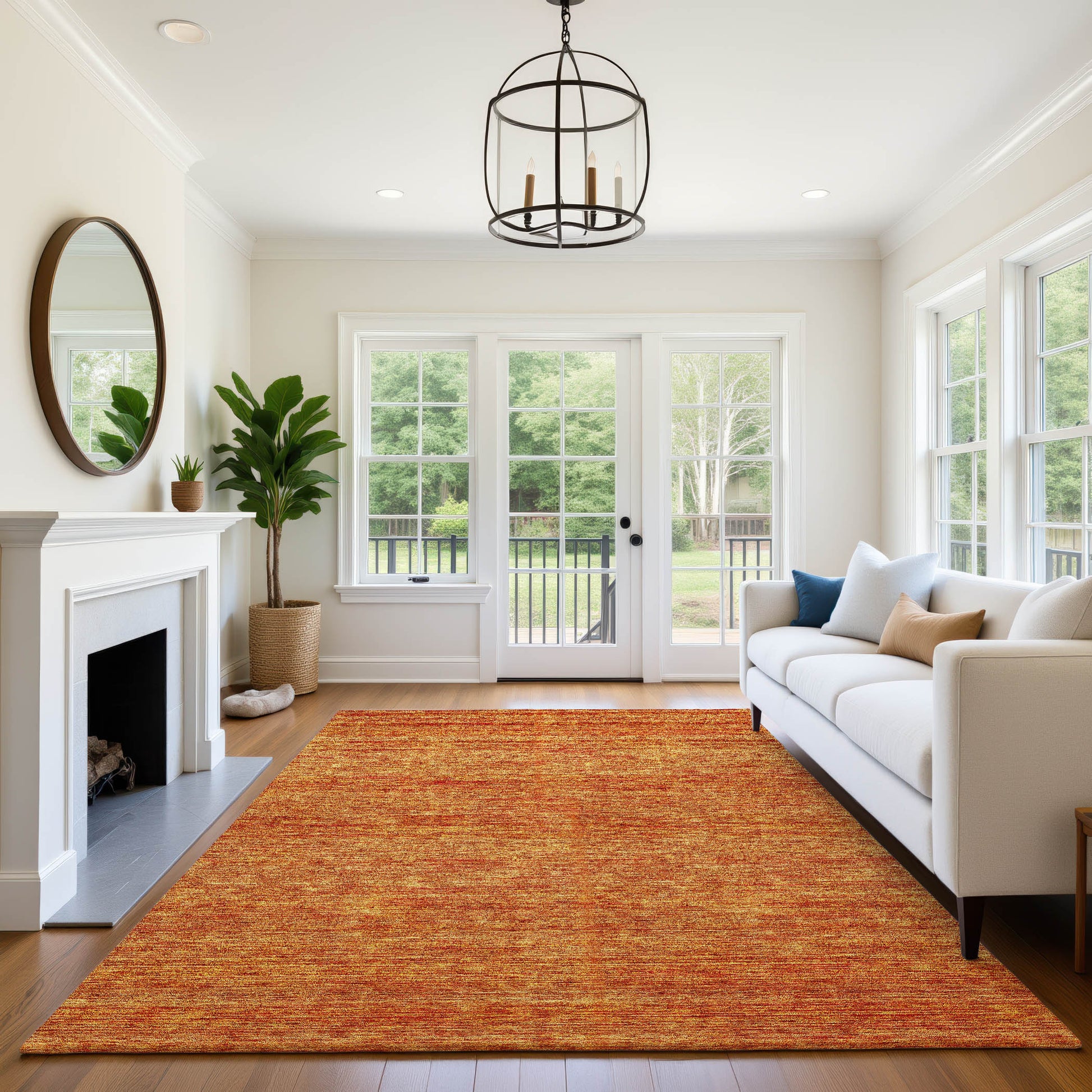 Dalyn Rugs Soft Essentials  Orange  Transitional