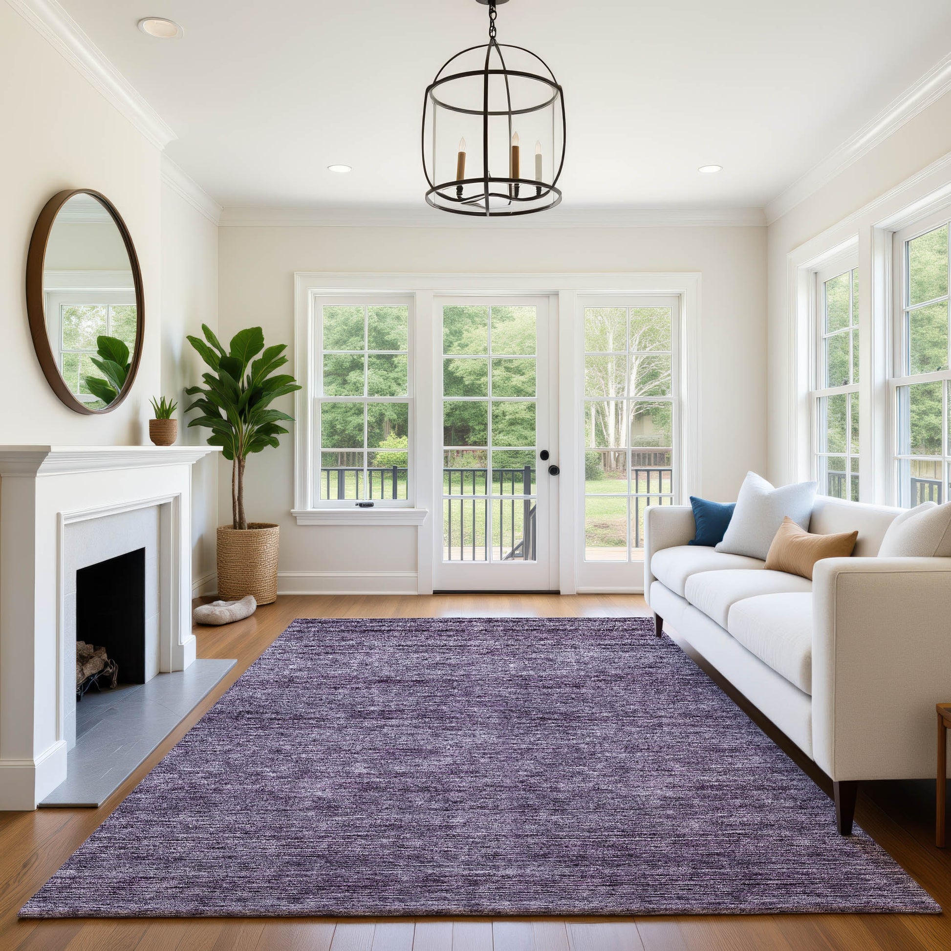 Dalyn Rugs Soft Essentials  Plum  Transitional