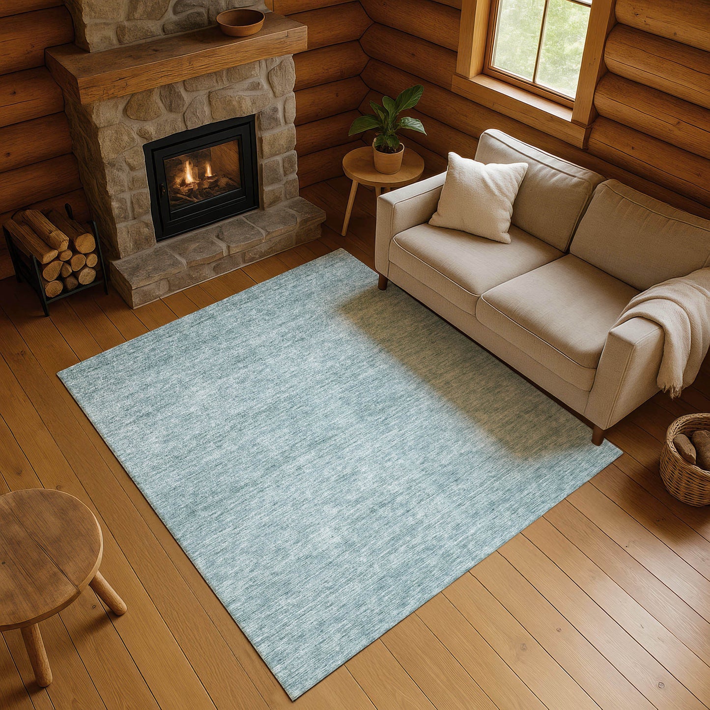 Dalyn Rugs Soft Essentials  Sky  Transitional