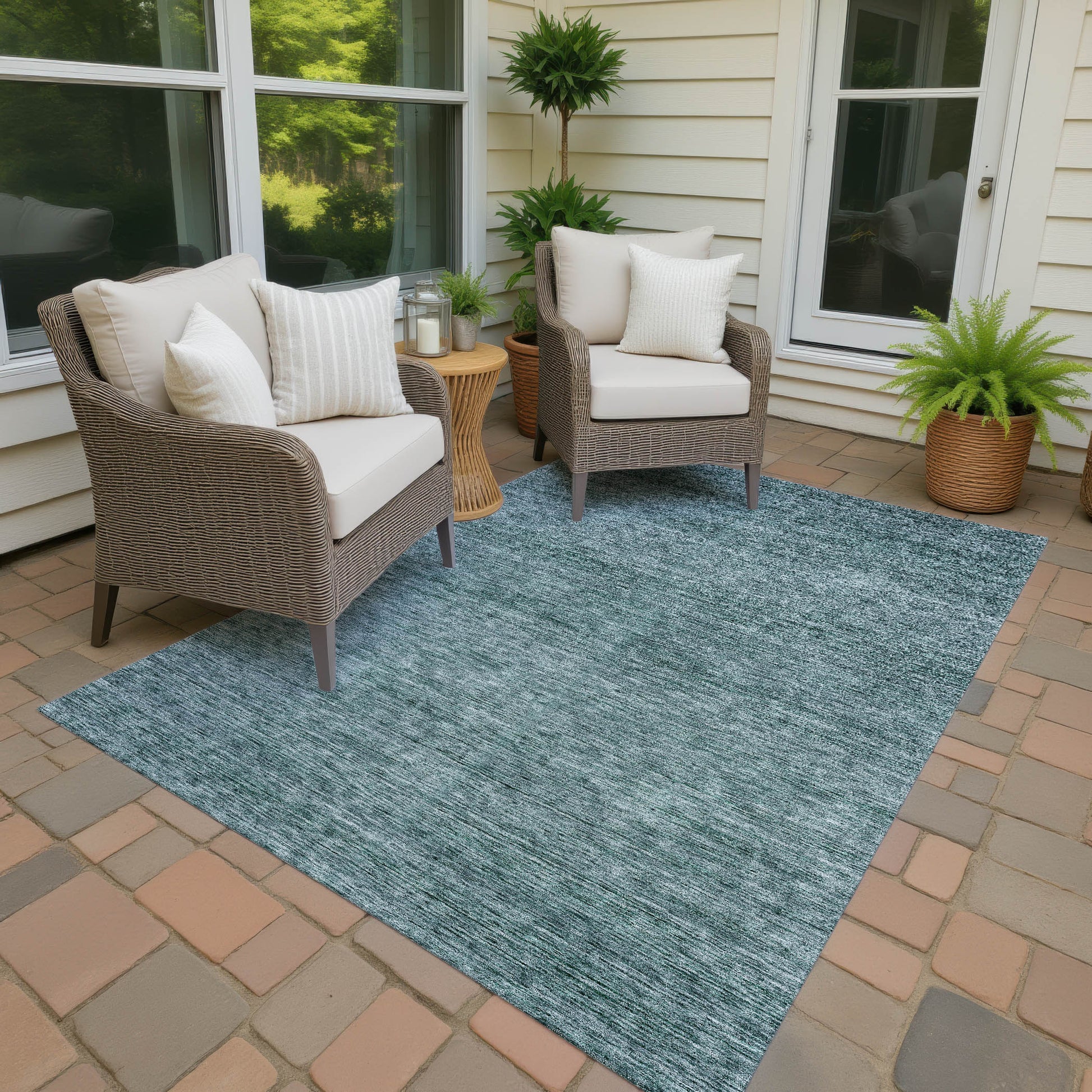 Dalyn Rugs Soft Essentials  Teal  Transitional
