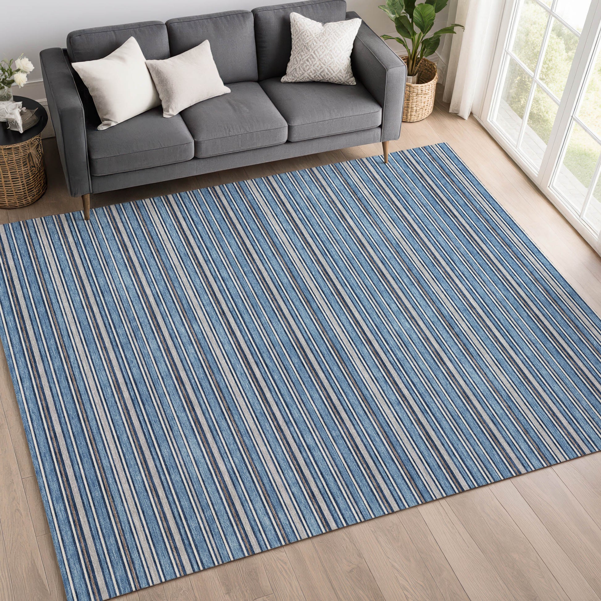 Dalyn Rugs Soft Essentials  Denim  Transitional