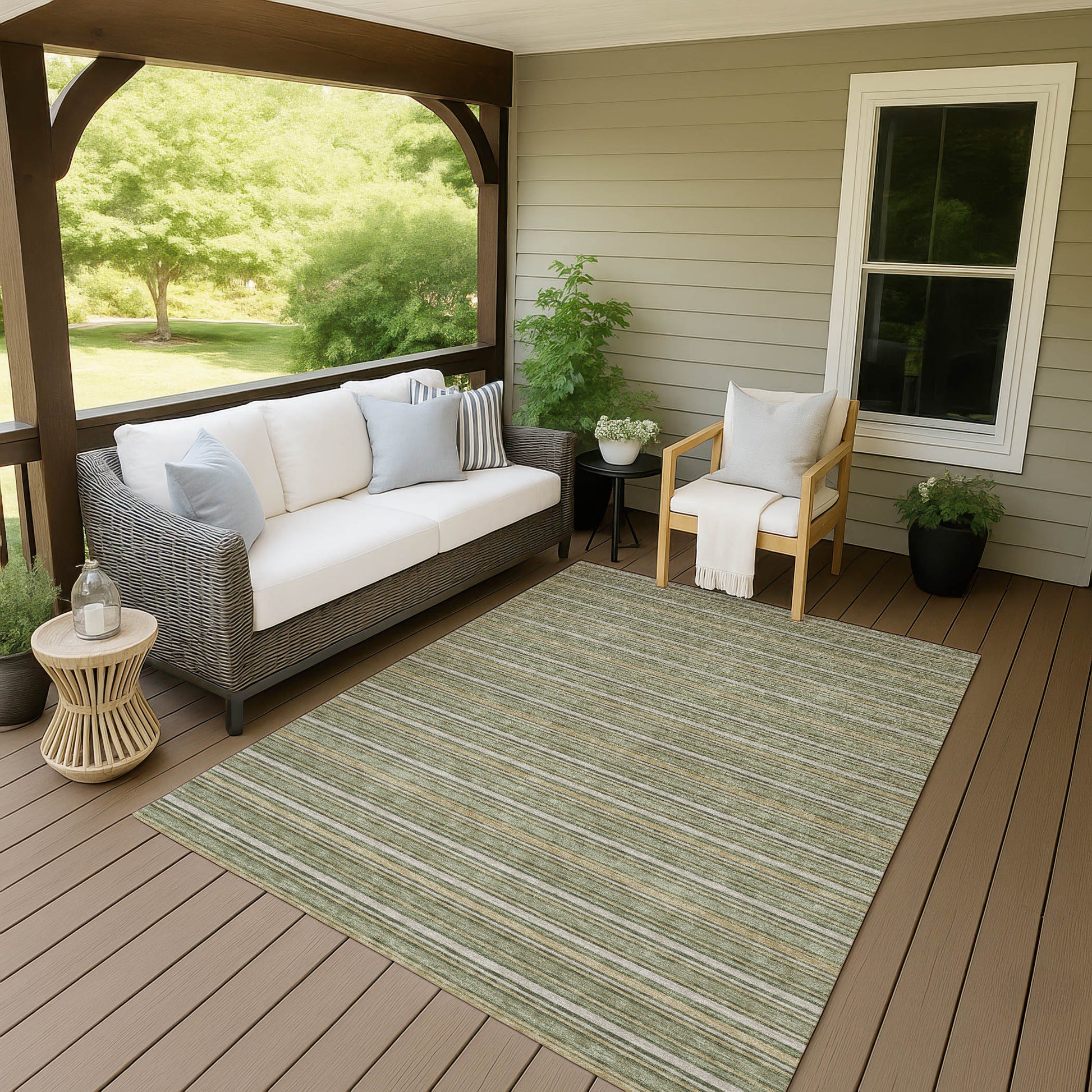 Dalyn Rugs Soft Essentials  Olive  Transitional